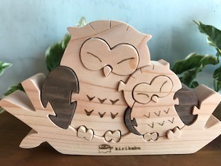 kirikabu 結婚祝いにも 幸せのフクロウ